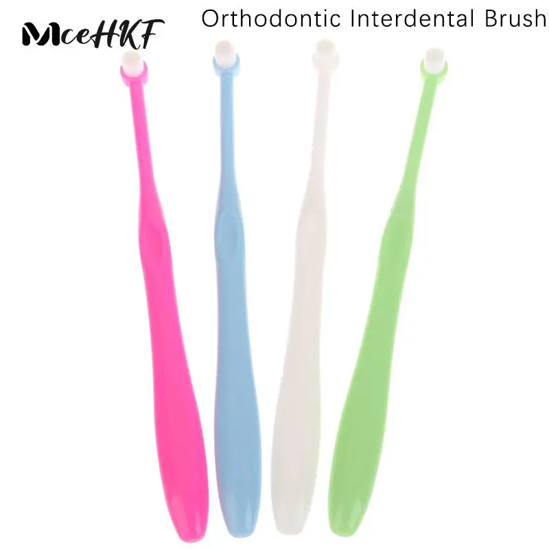 

Orthodontic Interdental Brush Single-Beam Soft Teeth Cleaning Toothbrush Small Head Soft Hair Implant Adult Oral Care Tool