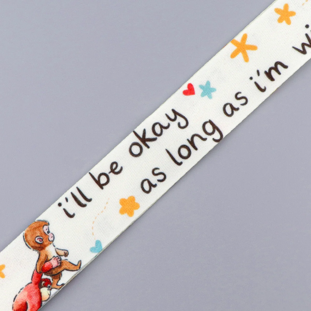 Cute Cartoon Gorilla Monkey Lanyard Neck Strap Keychain Card Cover Badge Holder Mobile Phone Hang Rope Keyring Accessories Gift