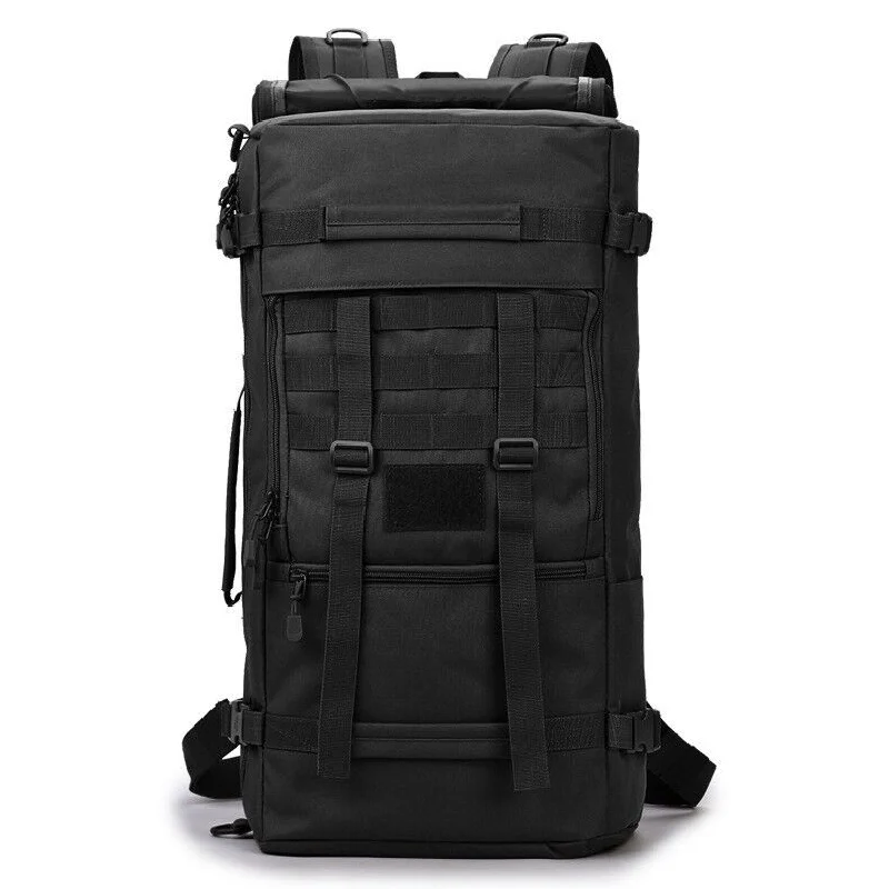 

50L Camo Backpack Tactical Military Rucksack Gear Hiking Outdoor Camping Bag