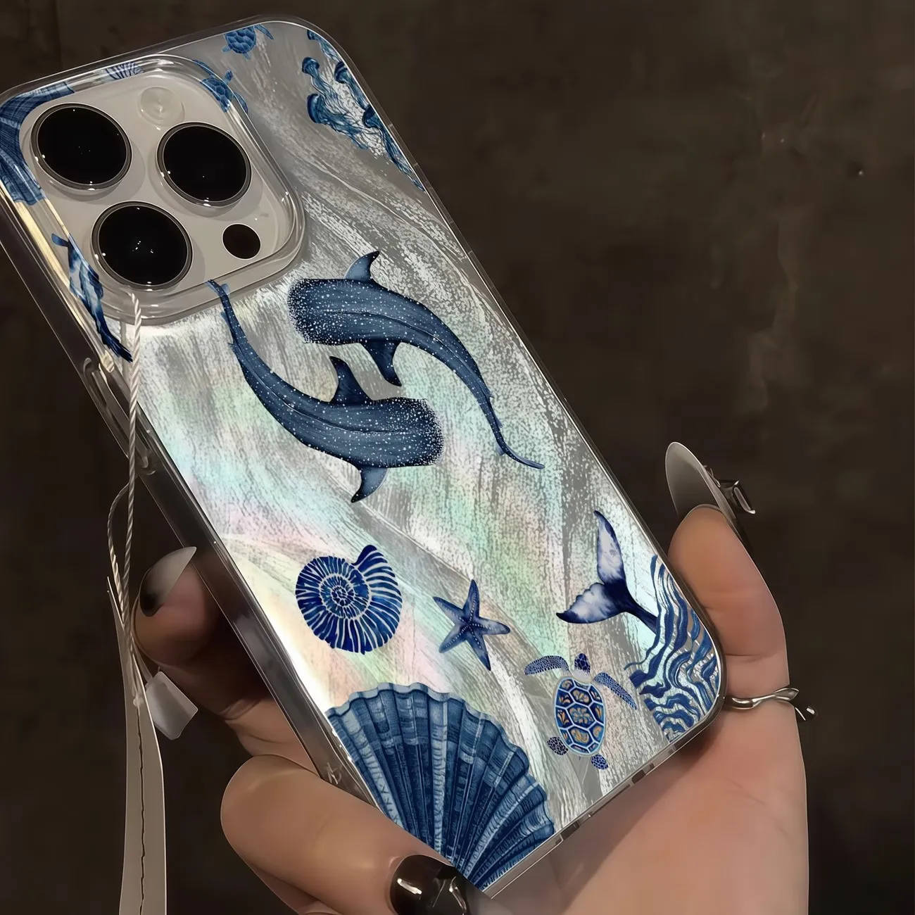 Ocean Animal Whale Turtle Trendy Phone Case for Samsung Galaxy S26 S25 Ultra S24 FE S23Plus S22 A56 A36 A16 A35 A55 A15 5G Cover view 5