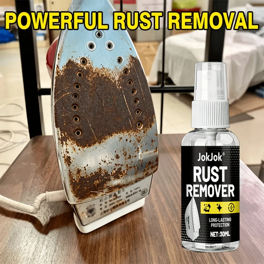Iron Plate Refresh Spray - Rapid Removal of Burn Marks, Sticky Buildup, Dirt & Rust Stains - Gentle, Non-Toxic Formula - Easy Wi