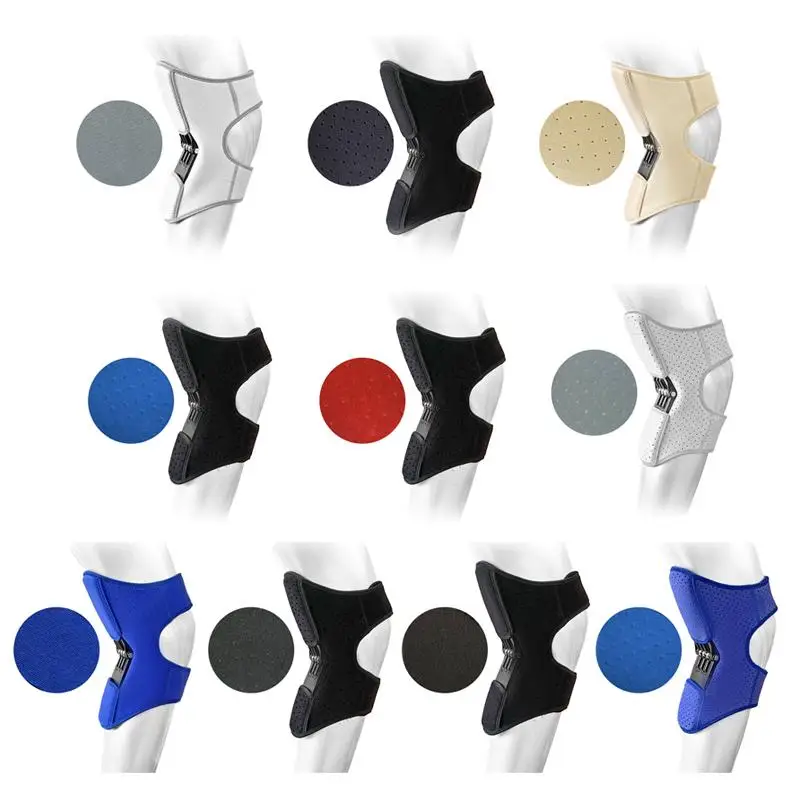 【Rebound Springs Knee Assistive Device Non-Slip Breathable Booster Exoskeleton Brace Adjustable Spring Stabilizer Joint Support】