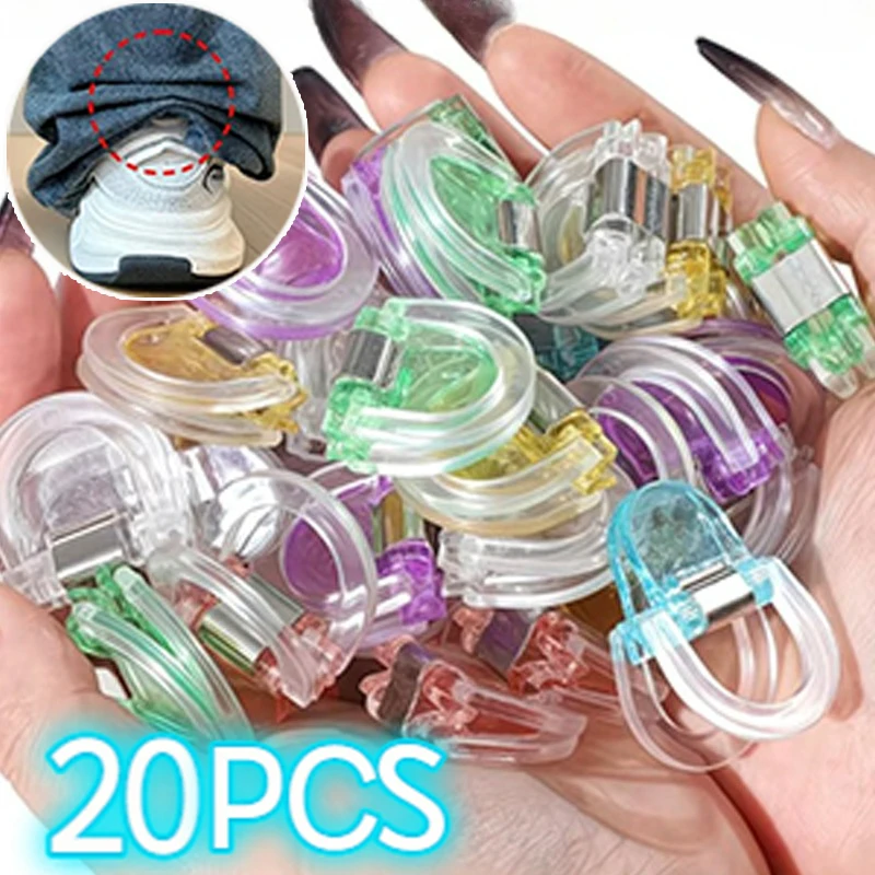 

2-20pcs Invisible Pants Clips No Sew Waist Reducer Adjustable Retractable Button for Jeans Loose Button Perfect Fit Clothes Tool
