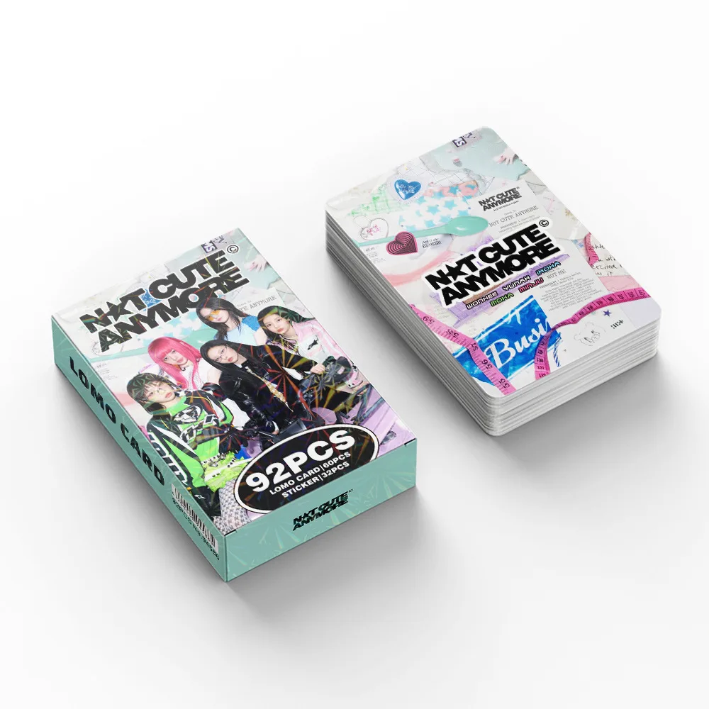 92 Cards of K-pop Girl Group New Album 'TNOT CUTE ANYMORE' Celebrity Photo Cards Stickers MOKA LOMO Cards Fan Collection Gift