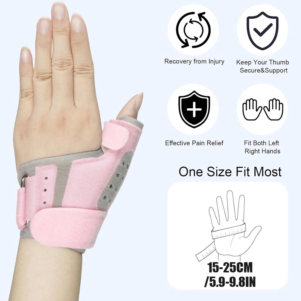 1Pcs Thumb Brace Support for Arthritis - Finger Splint Right Hand and Thumb Splint, Wrist and Thumb Support, Hand Spica Splint