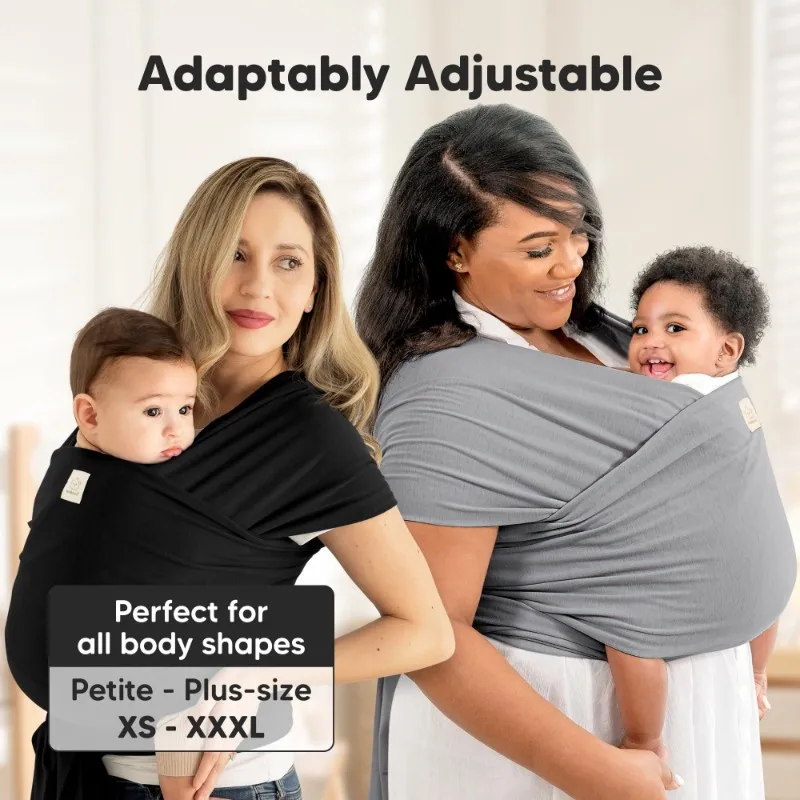 

Baby Wrap Carrier - All In Baby Carrier Newborn To Toddler Sling, Easy To Wear, Hands Free Bonding, Lightweight