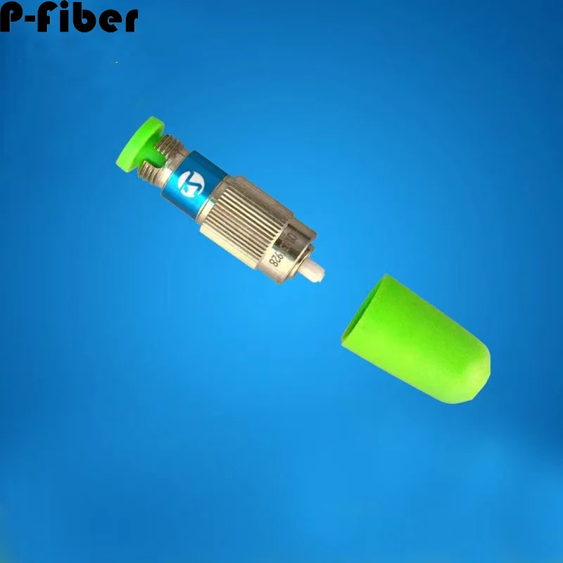 FC fiber fixed attenuator 9dB High precision low loss optical attenuator male and female FC connector 5PCS