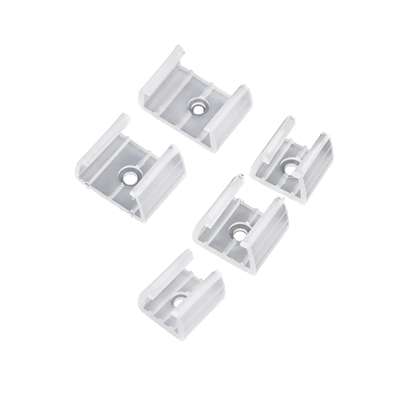 20PCS 10/12/14/17/20mm LED Strip Fix Clips Connector For Fixing 2835 Neon Light 220V COB Plastic Buckles Flexible Accessories