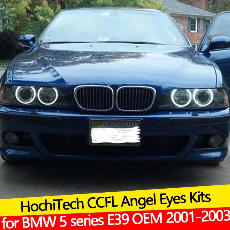 

Для BMW 5 серии E39 OEM 2001-2003 демон глаз высокого качества CCFL ангельские глазки комплект теплого белого кольца с ореолом