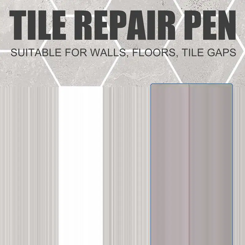 Impermeável Tile Grout Restorer Pen, Quick Dry Marker, White Wall Seam Pen, Grout Corante, 3pcs