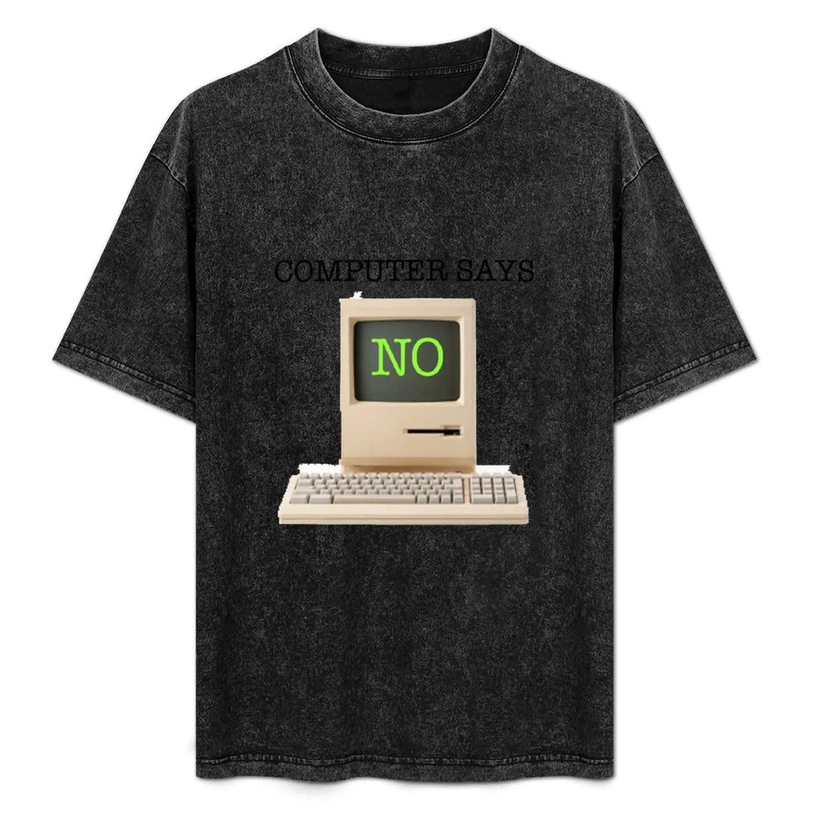 

Computer Says NO T-Shirt Casual All Match Tee Shirt for Men