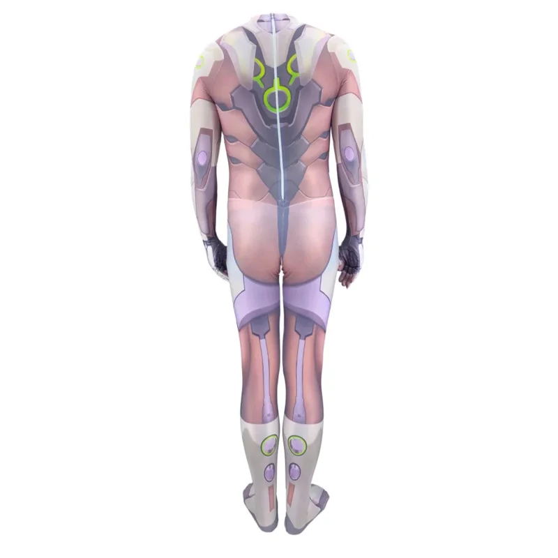 3D Printing Games Genji Cosplay Costume Destroyer Costume Spandex Lycra Zentai Bodysuit Jumpsuits Halloween Costumes for Men
