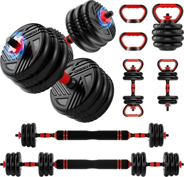 Dumbbells Multi Function Adjustable Weight Set 5 In 1