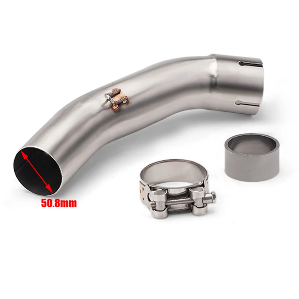 51mm Muffler Front Middle Link Pipe For DUKE 125 250 390 Adventure RC390 2020-2023 Motorcycle Exhaust System