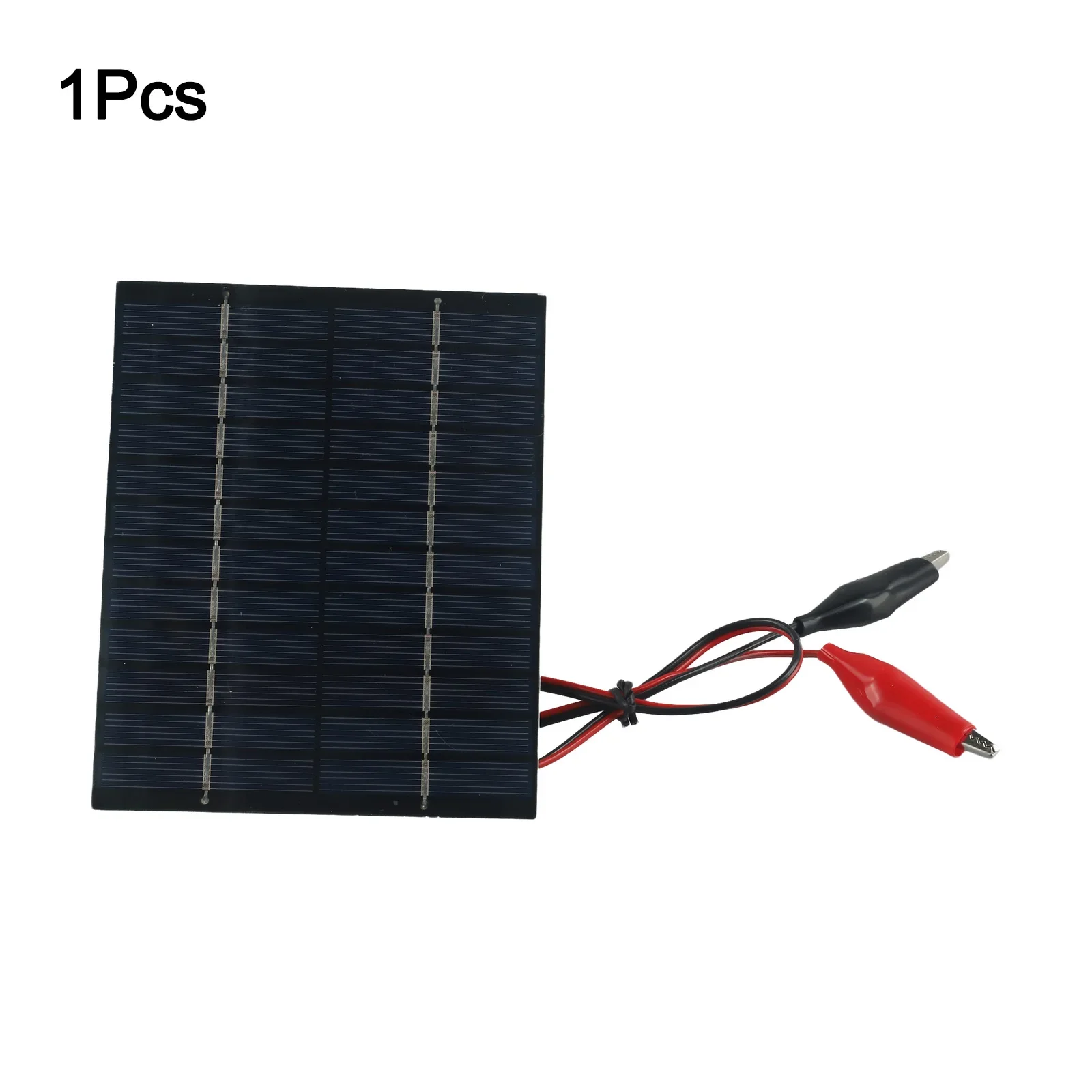 1pc 10W 12V Polycrystalline Solar Panel Outdoor Waterproof Portable Solar Panel With Clip For 9-12V Battery Charging Rural Roads