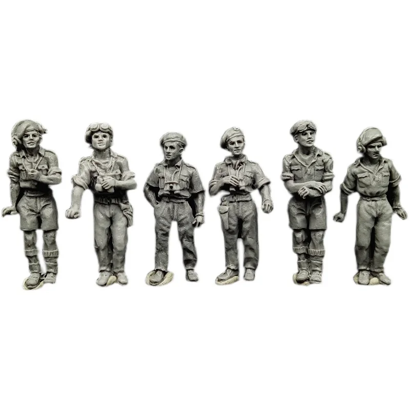 1/72 Scaleresin Figure Model Toys   British Armored Force  Unpainted Free Shipping