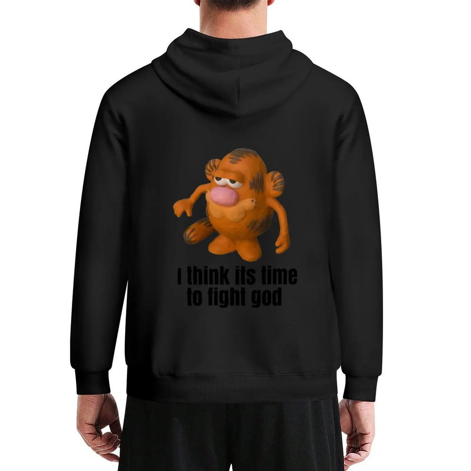 

I think its time to fight god Classic Hoodie men's coat hooded shirt anime clothes clothes for men tracksuit men