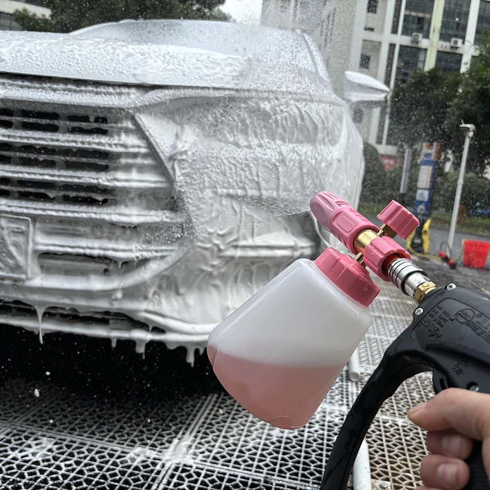 Snow Foam Lance Transparent Bottle Foam Cannon for High Pressure Washer Tank Kettle 1000ml 32oz Soap Gun Bottle Container
