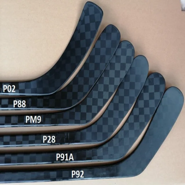 High-End Carbon Fiber Hockey Stick P92 Blade Pattern Rigid Flex 260-560g Weight Eco-Friendly Materials Flared Hem Foldable