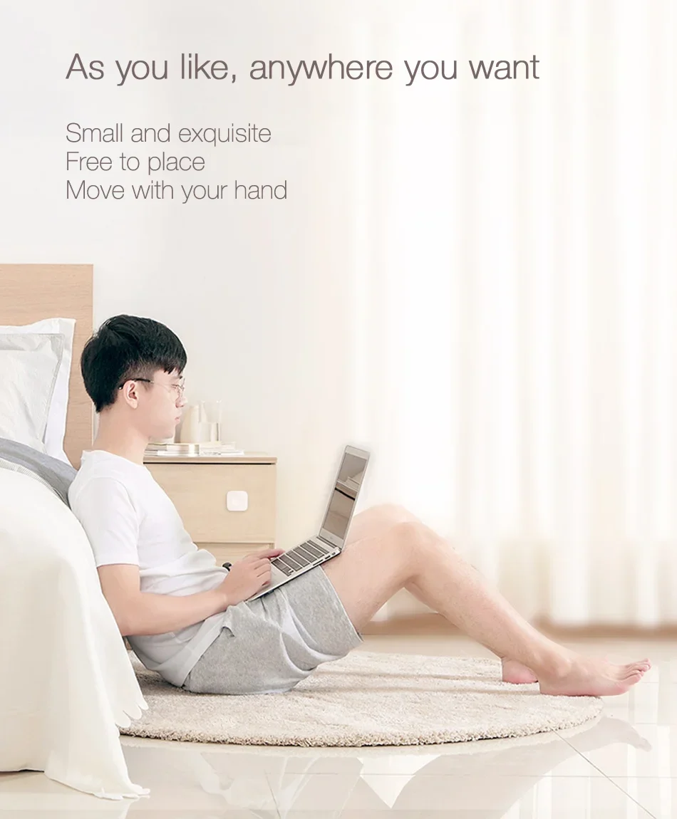 Aqara Mini Wireless Switch Zigbee Sensor One Key Control Smart Button Smart Remote Control For Apple HomeKit Mijia Xiaomi