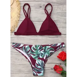 Swimsuit For Girls Slimming Two Piece Sao Paulo Swimwear Print Low Waist Sao Paulo Strap Style Beach Wear Swimsuits Womens 2024