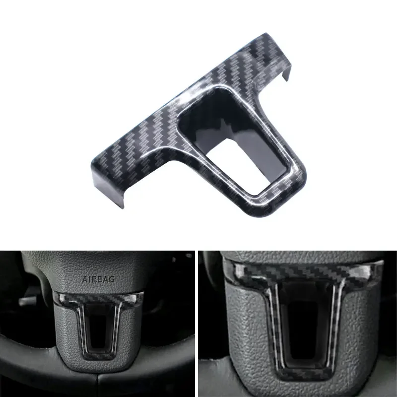 

Car Styling ABS Carbon Fiber Texture Steering Wheel Cover Bottom Frame Trim For VW Golf 6 MK6 Bora Eos Polo Jetta Caddy Touran