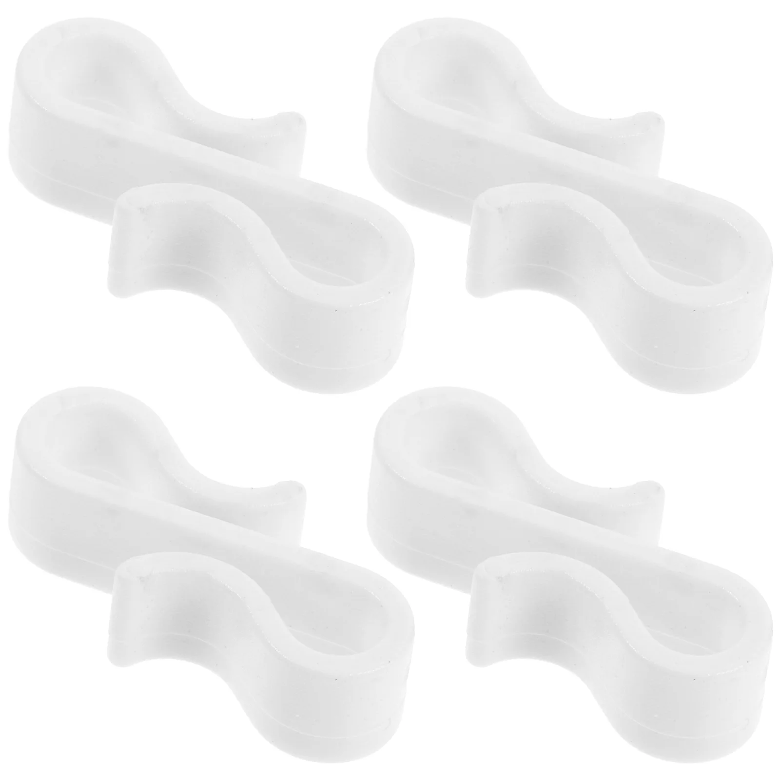 

50pcs Gutter Clips S Shape Plastic Hooks For Christmas Lights Outdoor Weatherproof Light Hangers Holiday Decorations Gutter