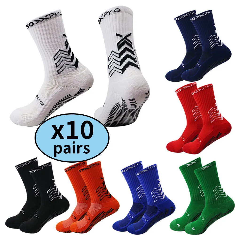 10 pairs of new non slip football socks, basketball socks, yoga socks, sports socks, outdoor sports socks