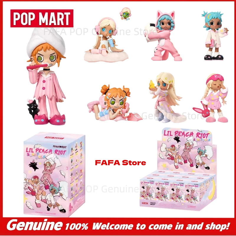 

POP MART Lil Peach Riot All Night Revelry Series Blind Box Authentic Collectible Figures Nighttime Themed For Toy Collectors