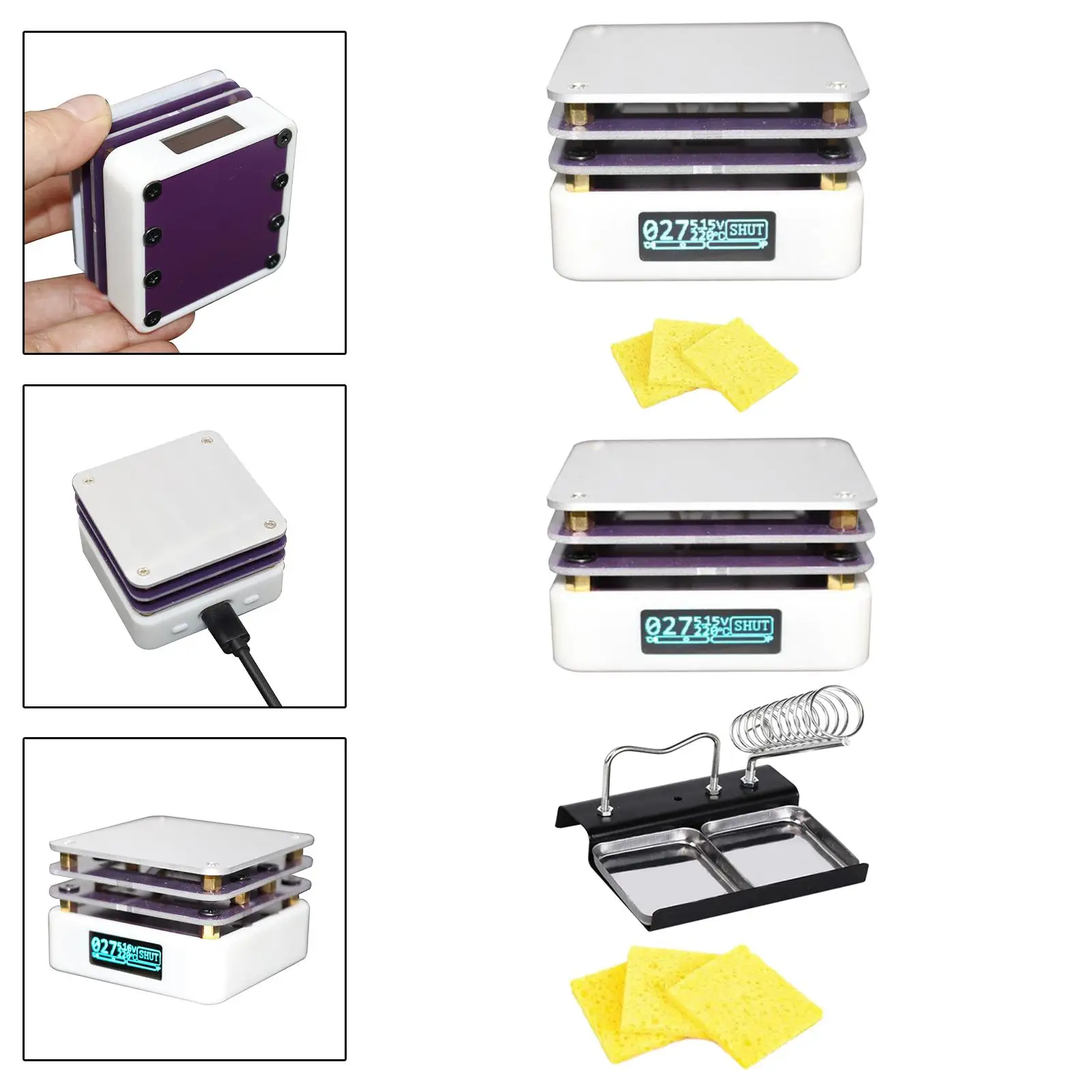 

Mini Hot Plate Preheating Station Desktop Preheater Electric Heating Plate