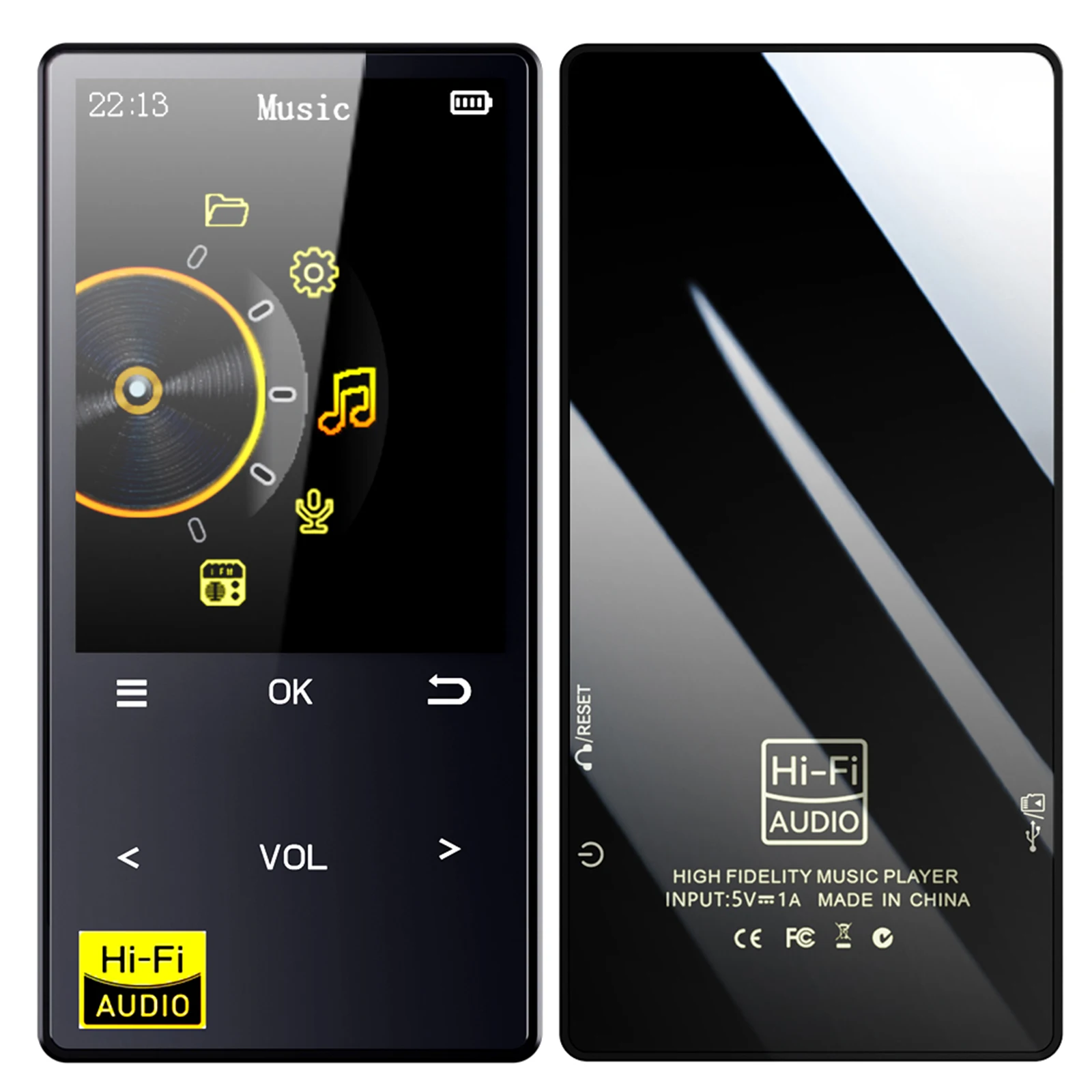 Hi-Fi MP3-плеер без потерь DSD высокой четкости портативный Hi-Fi цифровой аудио музыкальный плеер MP3-плеер диктофон для ПК ноутбука