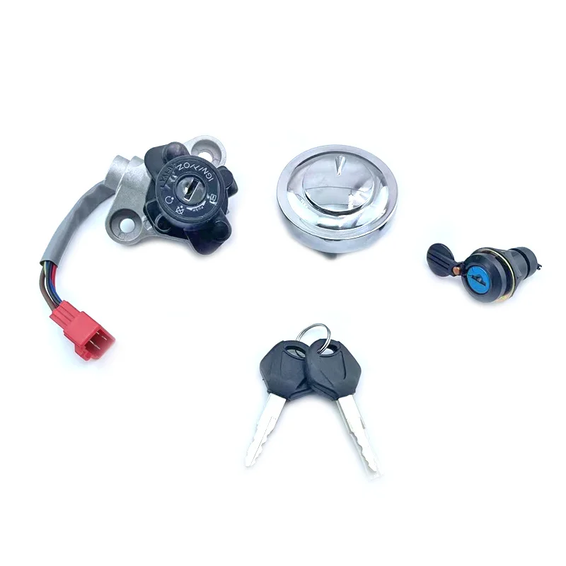 Tampa do tanque de combustível de gás para motocicleta, interruptor de ignição, bloqueio de partida, conjunto de chave de contato para yamaha xvs125 250 400 650 1100 drag star v a at