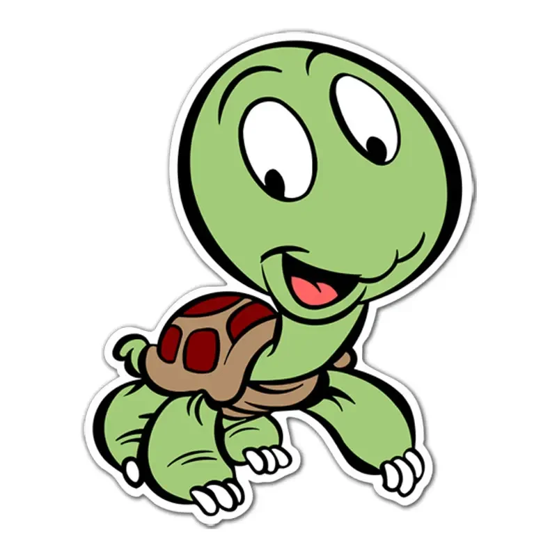 JPCT Fun Baby Turtle Stickers are used for waterproof stickers on cars, strollers, and car windows, with a length of 15cm