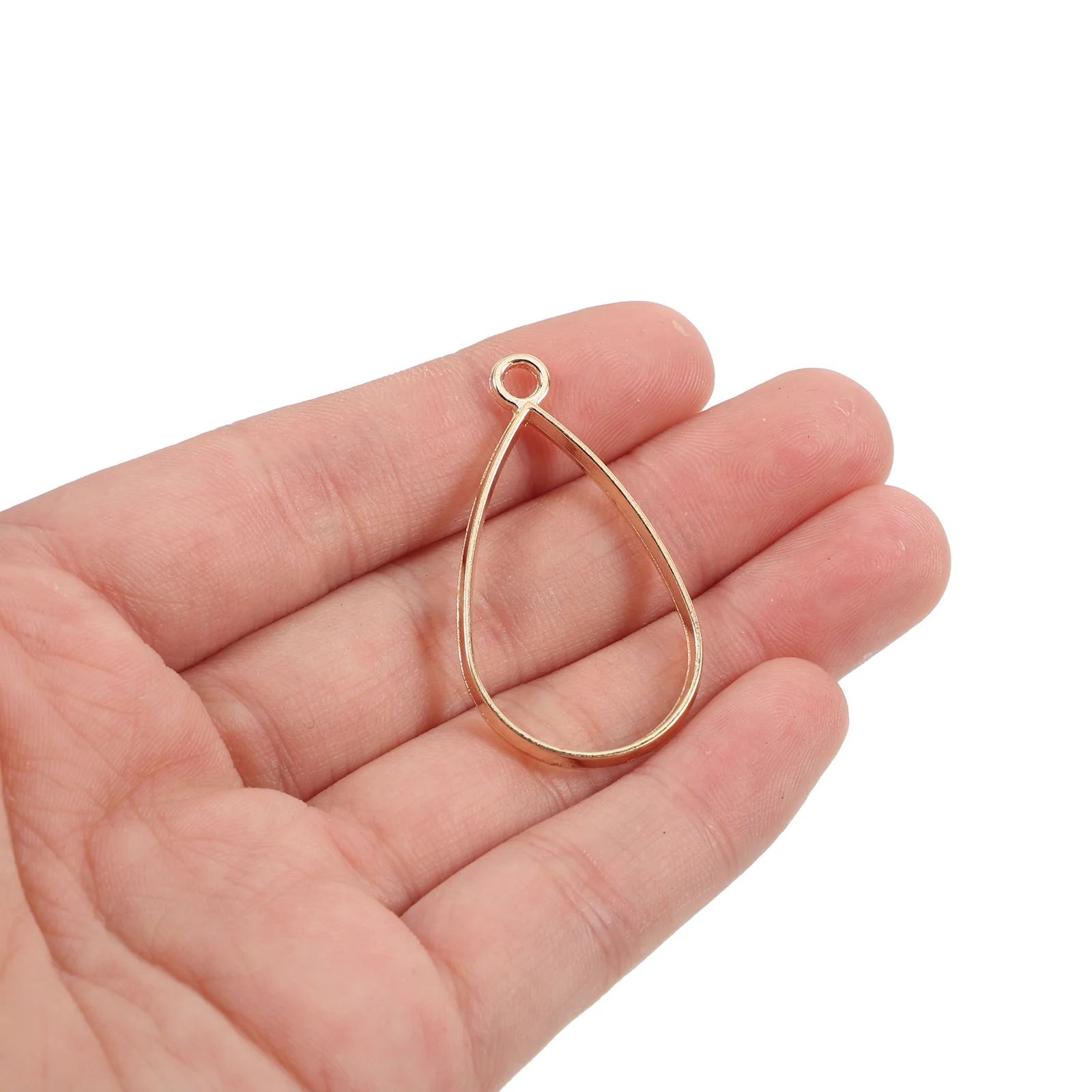 30 قطعة قلادة قطرة الماء الحافة المجوفة السحر سبيكة الإطار DIY بها بنفسك صنع المجوهرات قلادة سوار لوازم الإبداعية الراتنج الحواف