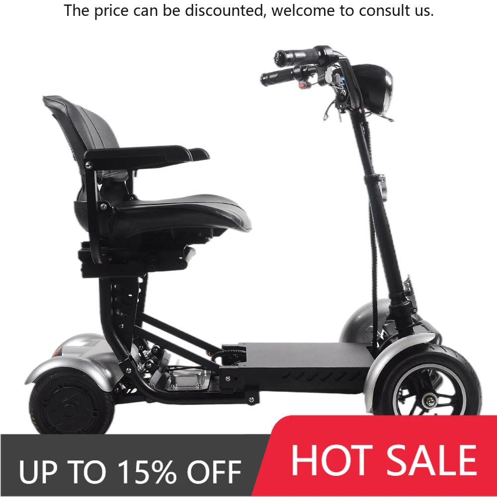 

2025 Baichen Travel Elderly Electric Scooter Disabled Handicapped Folding Portable 4 Wheels Mobility Scooter For Seniors