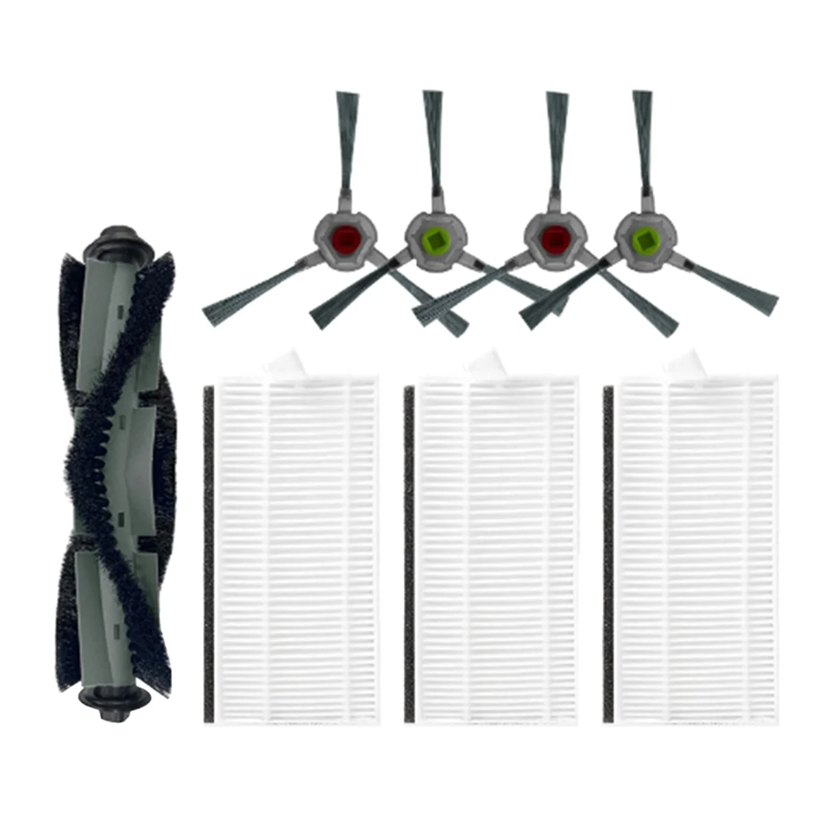 FZFZ متوافق مع P20 جهاز آلي لتنظيف الأتربة فرشاة جانبية رئيسية ملحقات فلتر Hepa قطع غيار بديلة