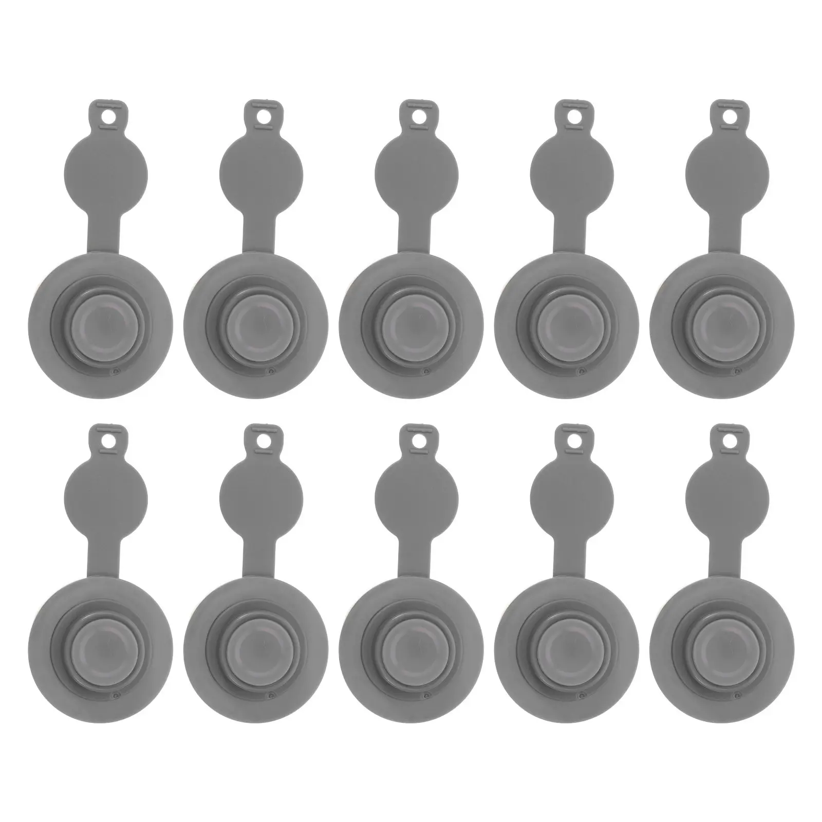 10 Stück TPU-Luftventil-Ersatzkappen, auslaufsicher, Push-Pull-Verschlüsse für aufblasbare Reisekissen, Schwimmbecken, universelle Ventilreparatur
