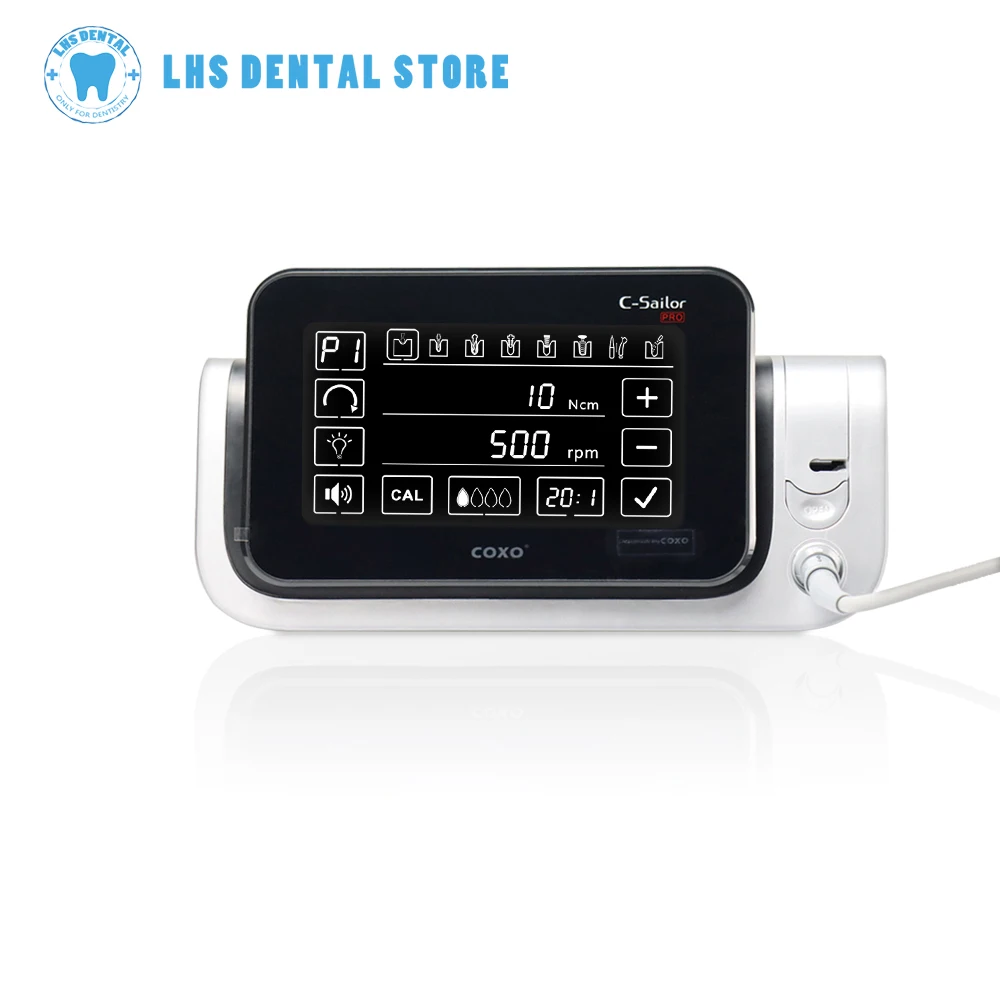 Dental Implant Motor COXO C-Sailor Pro Portable Professional Surgical Brushless Motor with Touch Screen with 20:1 Contra Angle