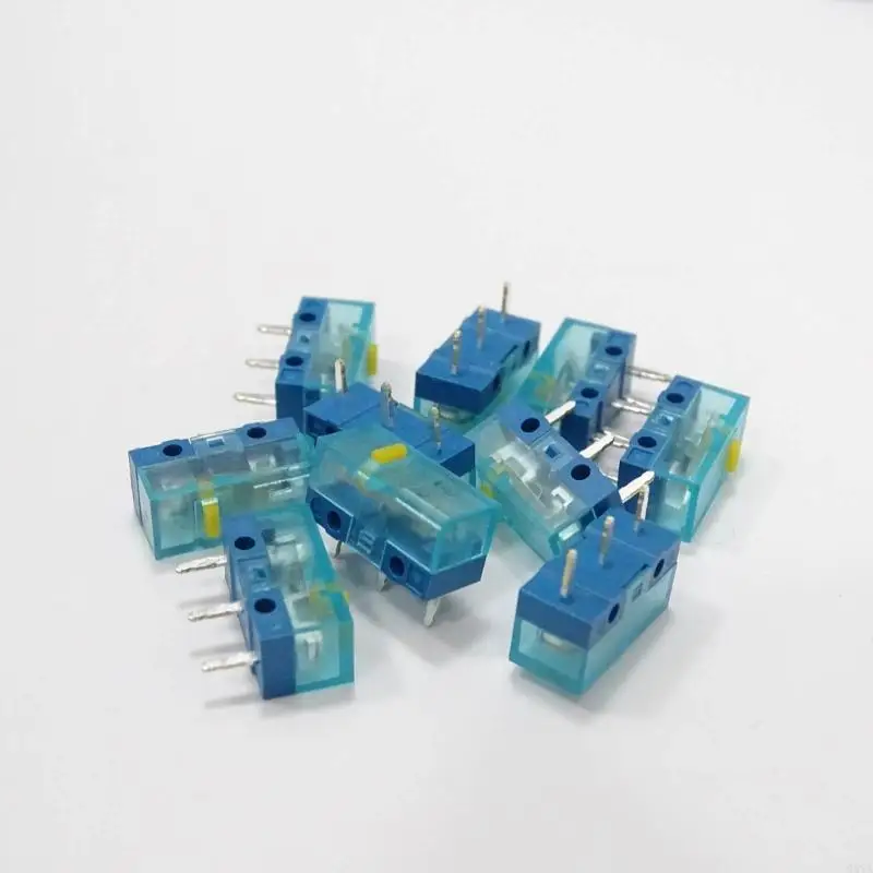 G8TA 4 peças Huano Blue Shell Mouse Micro Gold Alloy Contatos 70g 0,74n 3 pinos