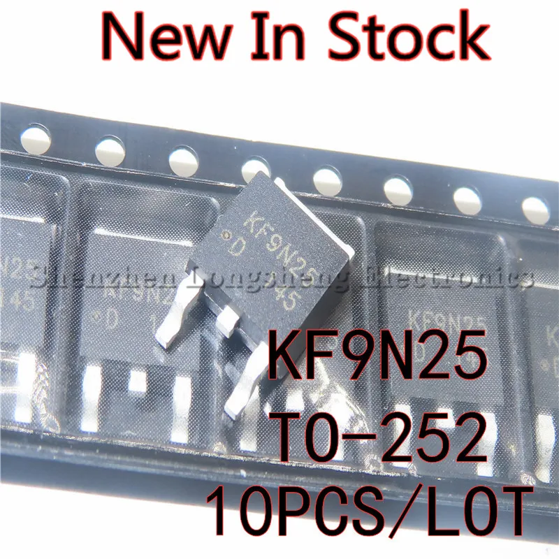 10PCS/LOT KF9N25 KF9N25D TO-252 SMD MOSFET FET N-Channel 250V 7.5A New In Stock