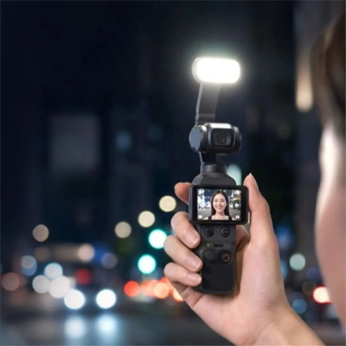 (A99Z] Fill Light for Pocket 4 Magnetic LED Light Adjustable Brightness Vlog Video Lighting Accessory