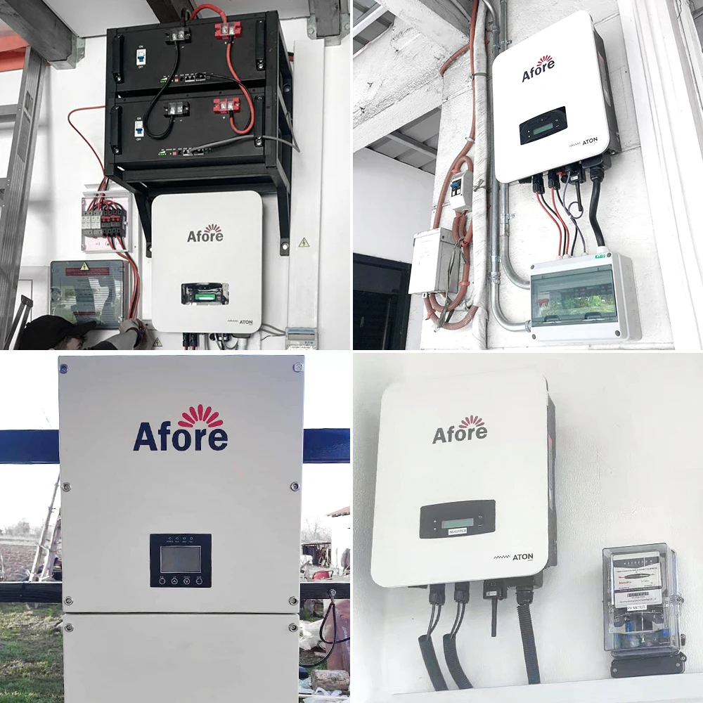 Afore ON Grid อินเวอร์เตอร์พลังงานแสงอาทิตย์30Kw 30 KW สามเฟส PV สตริงอินเวอร์เตอร์