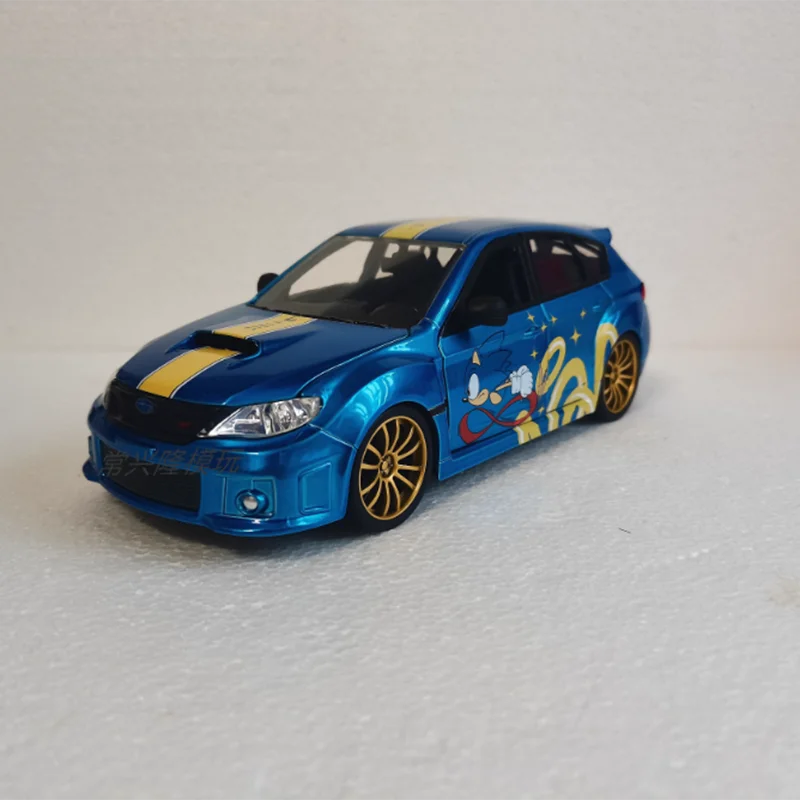 

Jada масштаб 1:24 Subaru 2012, WRX STI, имитация сплава, игрушечная модель автомобиля, статическое украшение, коллекционный орнамент, подарок