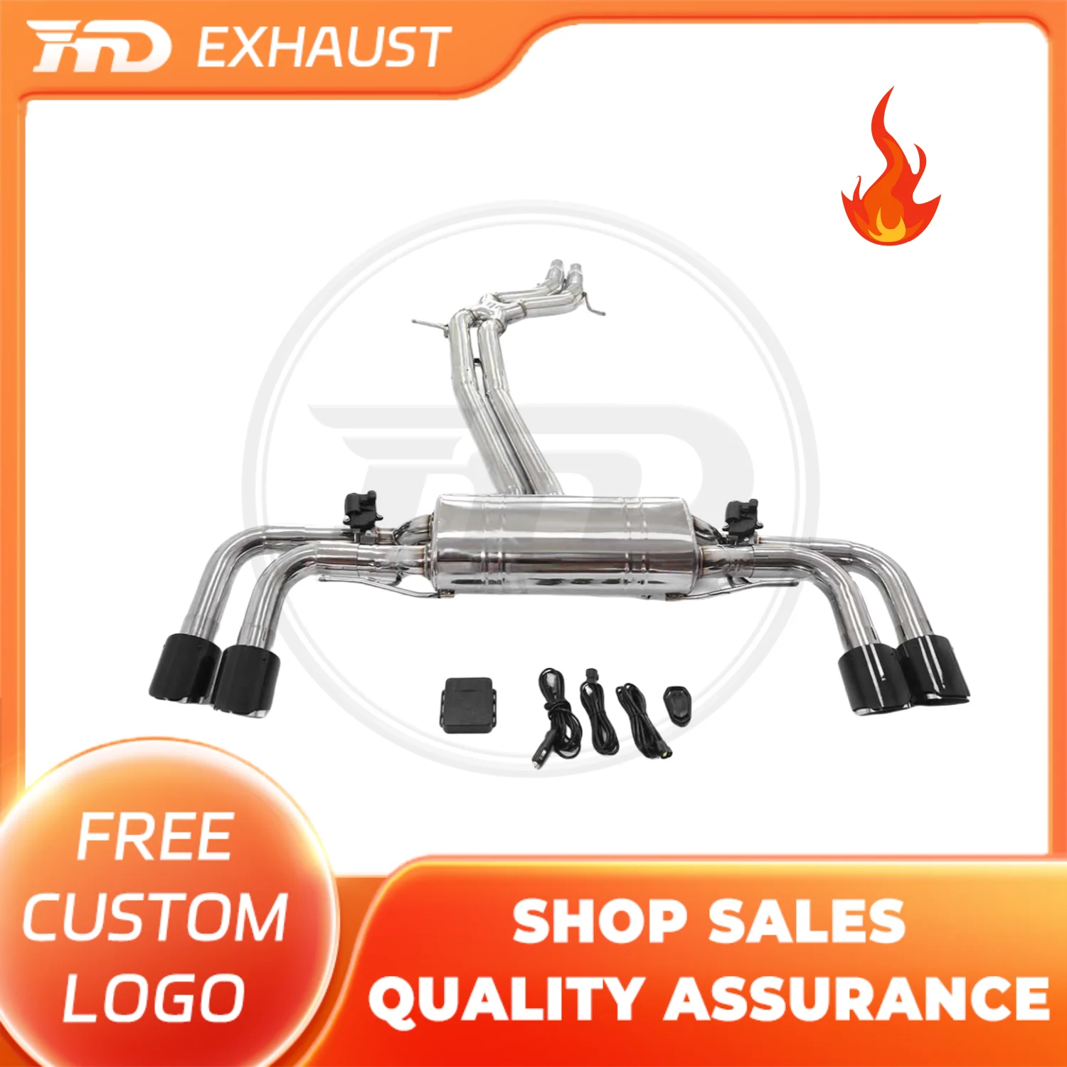 

HMD Exhaust System Stainless Steel Material Catback for Porsche cayenne coupe 9Y0 3.0T Valve Muffler