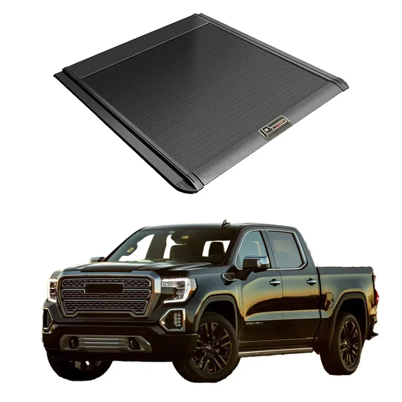 

Retractable Hard Pickup Tonneau Cover Accessories Aluminium Manual Truck Bed Cover for c sierra 1500 2014-2024