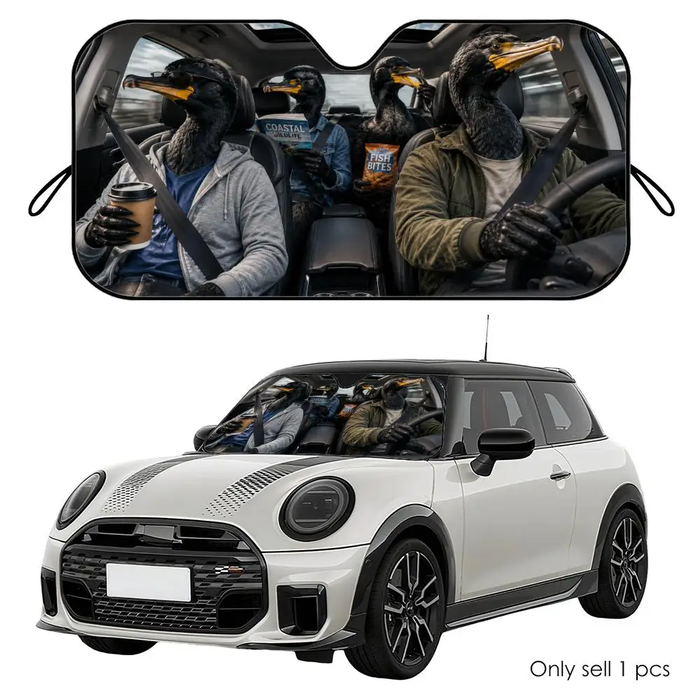 

Cormorant Driving Travel Sun Visor Reusable Aluminum Foil Car Windshield Sun Visor UV Heat Insulation Cover Shade