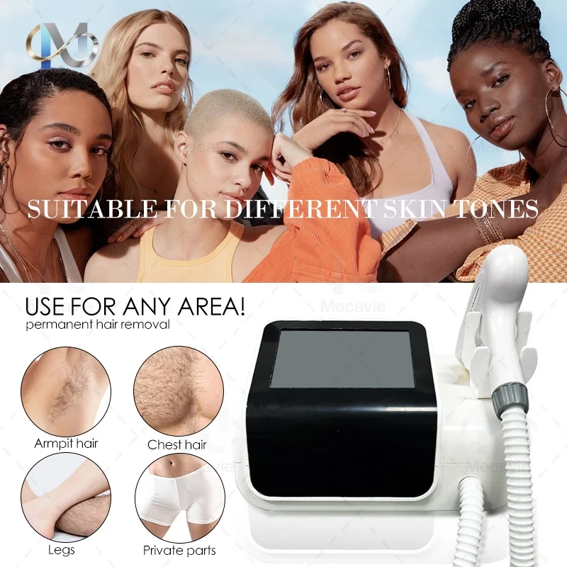 أحدث جهاز إزالة الشعر بالليزر ديود صغير محمول لعام 2026، مناسب للرجال والنساء، نقطة تجميد للاستخدام المنزلي غير المؤلم