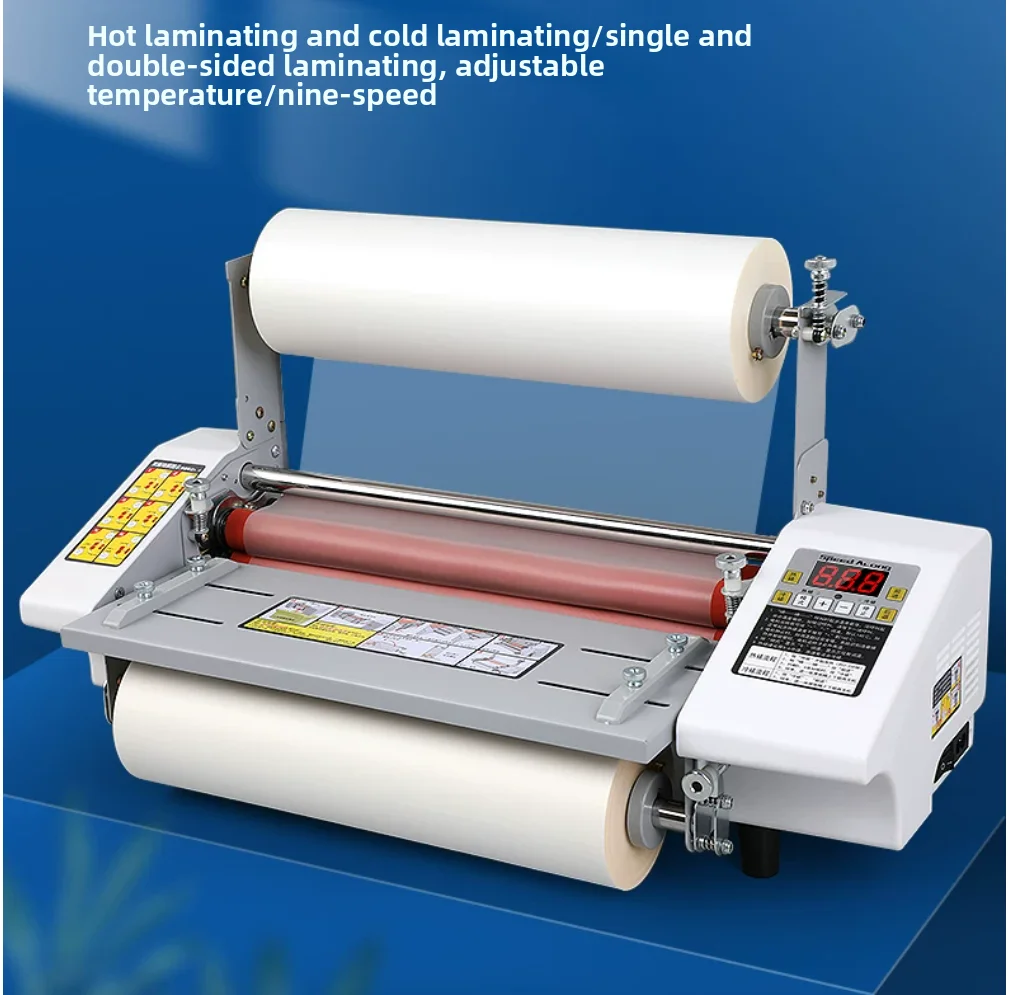440mm Automatic A2 Size Hot Cold Lamination Laminator Machine Double Side + One Roll Film