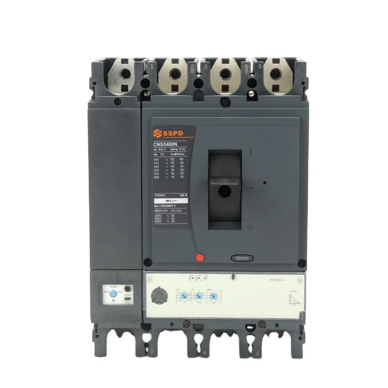 MSCNSX 4P 400A SSPD MCCB AC Moulded Case Circuit Breaker