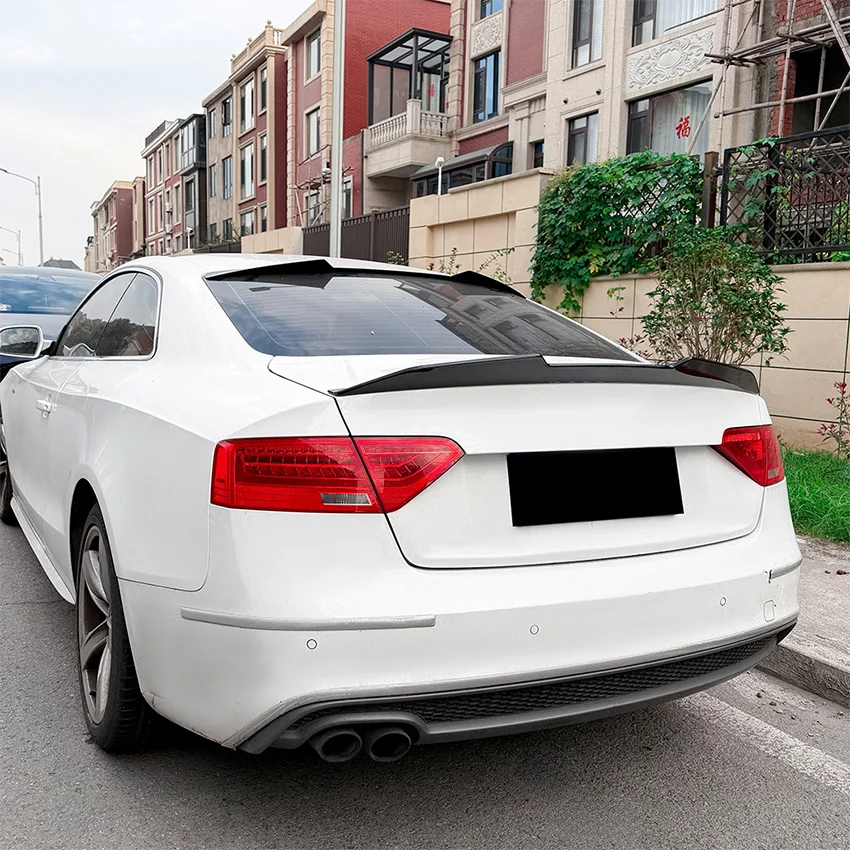 For 2007 08 09 10 11 12 13 14 15 2016 Audi A5 8T Coupe 2 Door Rear Roof Trunk Lid Spoiler Wings Car Tuning Accessories Part